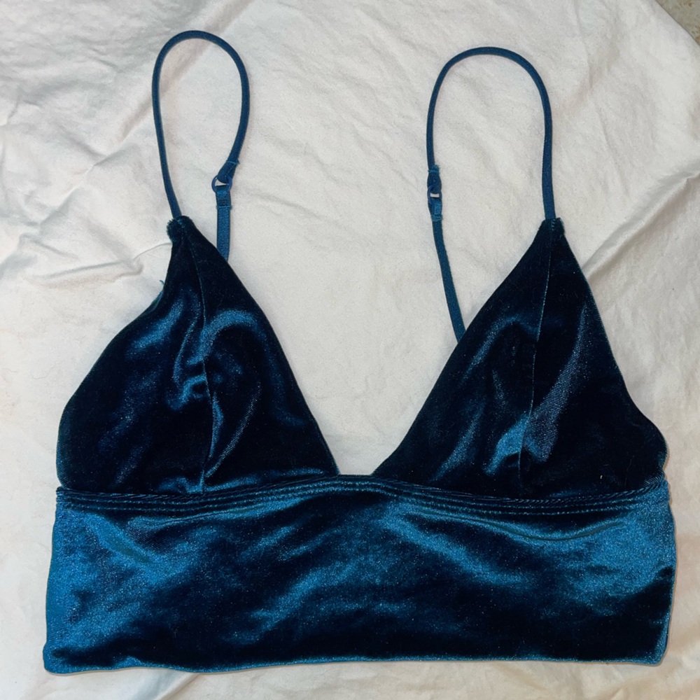Blue Velvet Bralette